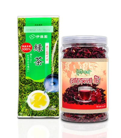 Japanese Ito En Green Tea 100Gm + Elite Aroma Rosella Tea 100Gm