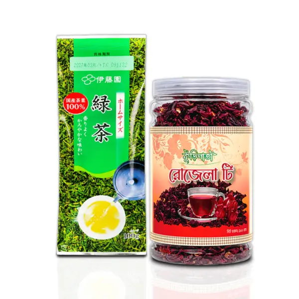 Japanese Ito En Green Tea 100Gm + Elite Aroma Rosella Tea 100Gm