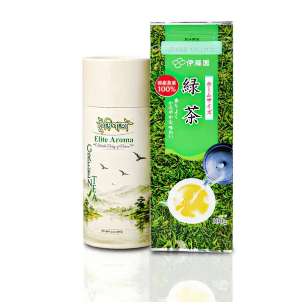 Elite Aroma Green Tea 100gm + Japanese Ito En Green Tea 100Gm